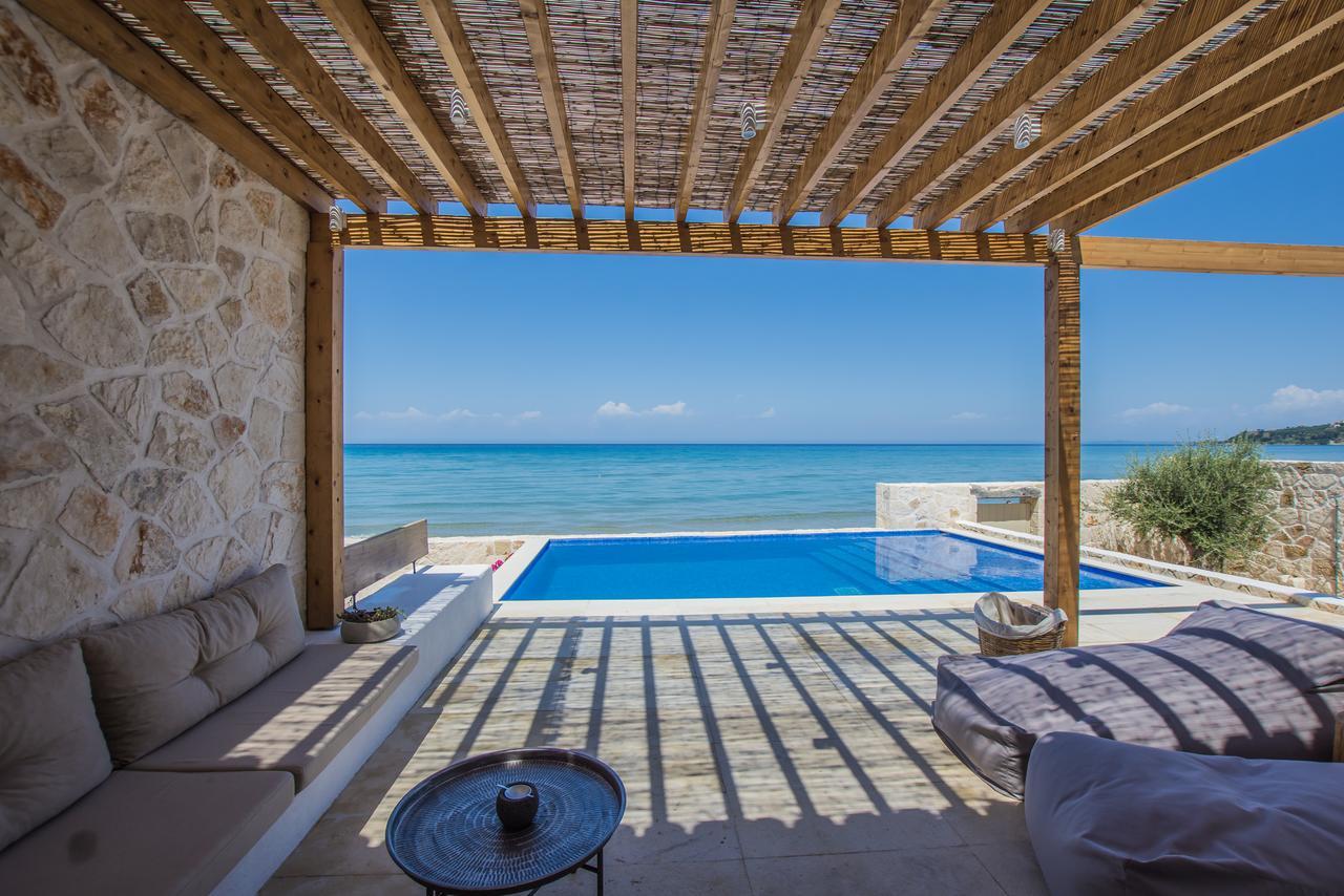 Niova Villa - Seafront, Private Pool And Ionian Sea Views, By Zantewize Алікес Екстер'єр фото